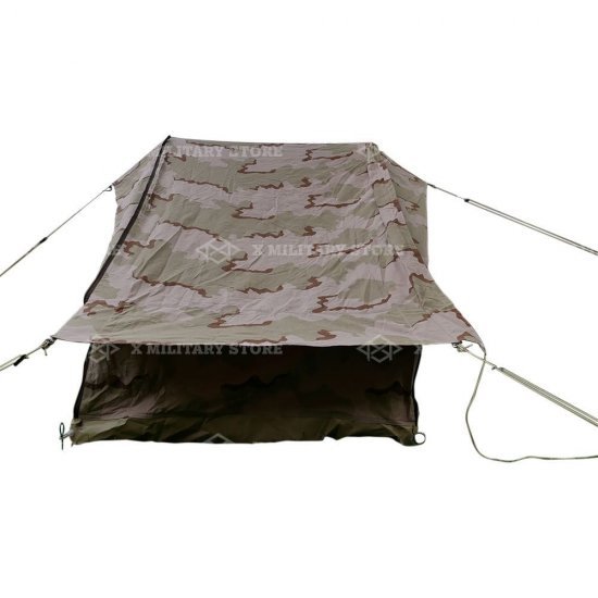 Pup tent 1 persoons KL leger camouflage Dutch 3 color desert
